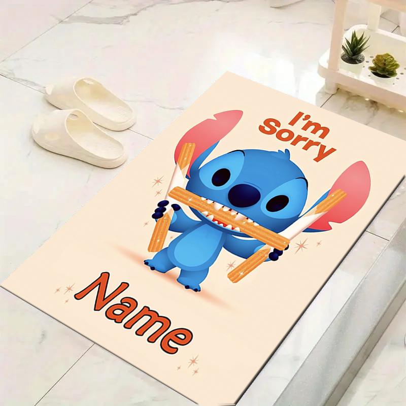 Custom 1Pc Lilo Stitch Adventure Rug Office Carpet Indoor Outdoor Entrance Doormat Nonslip Soft And Comfortable Living Room D916292