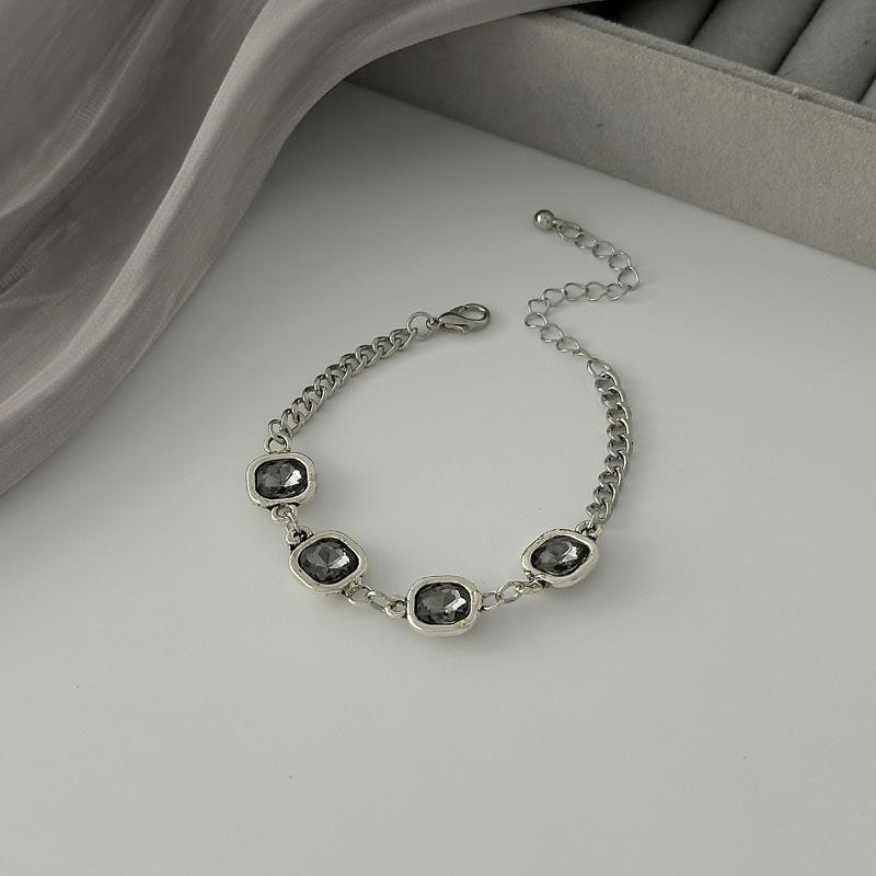 Trendy Elegant Black Acrylic Pendant Earring Necklace Bracelet For Women Minimalist Daily Wear Jewelry Accessories Gift