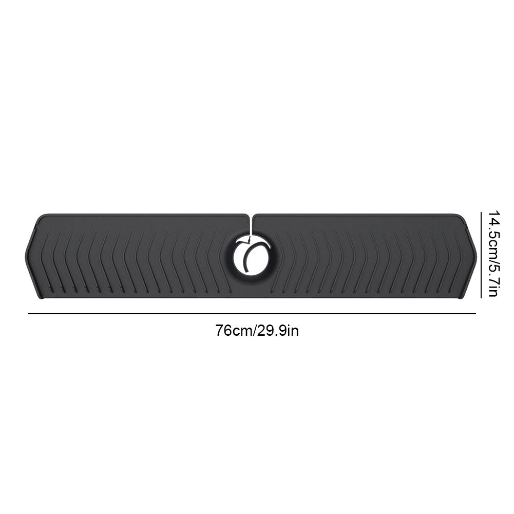 Kitchen Faucet Splash Pad Silicone Sink Faucet Splash Guard Mat Sponge Drain Rack Countertop Protector for Bath Kitchen Gadgets