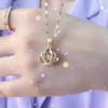 Non-Fading Luxury Maple Leaf Butterfly Clavicle Necklace
