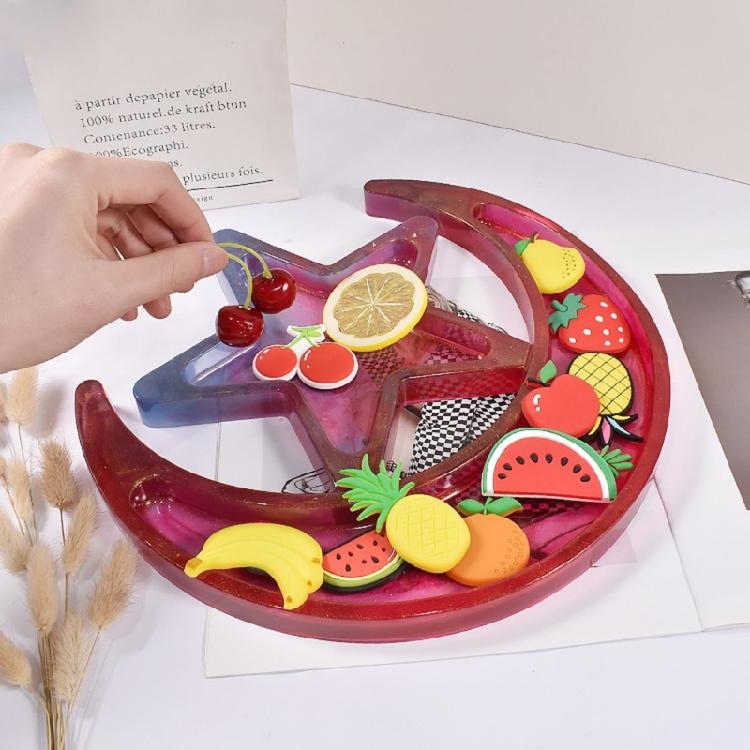 Soap Dish Mold Moon Star Silicone Moulds for Resin Casting Dish Jewellery Tray