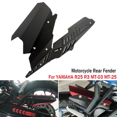 Para YAMAHA YZF R25 R3 YZF-R25 YZF-R3 MT-03 MT03 MT-25 MT25 Motocicleta CNC Para-lama Traseiro Protetor de Corrente Kit de Capa