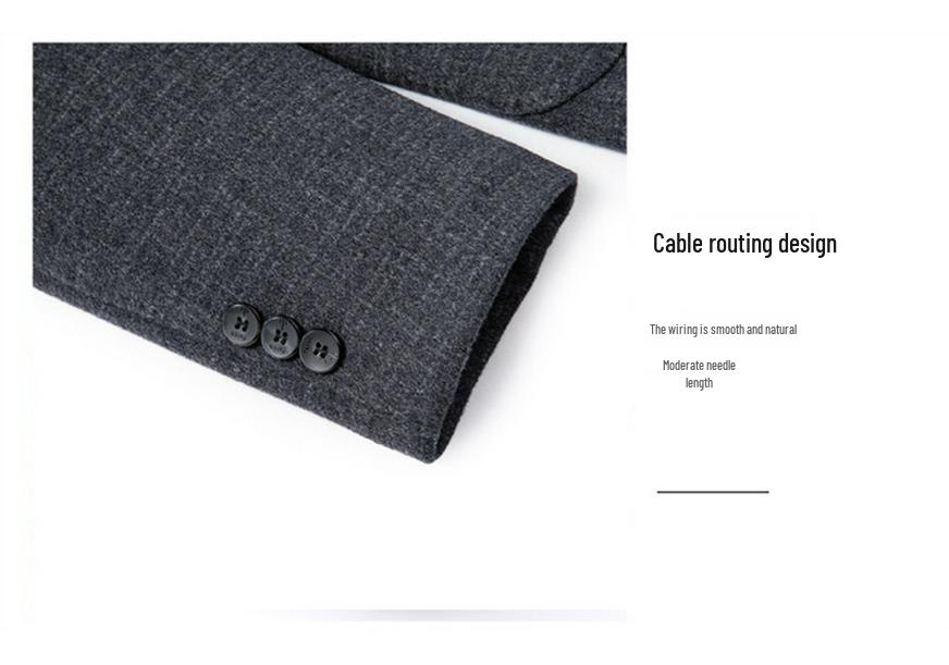 2026 Men's High-End Designer Double-Sided Cashmere Wool Jacket - Stand-Up Collar, Business Casual, Autumn/Winter Collection.
