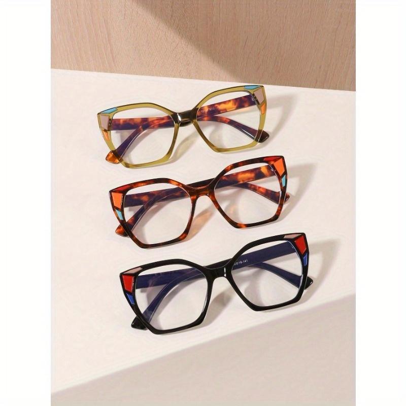 Women's Acrylic Bohemian Casual Cat Eye Fashion Glasses for Daily Reading and Work Commuting
