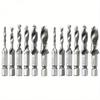 12pcs Titanium Coated HSS Tap Drill Bits Set Hex Shank Screw Thread Bit Screw Machine Compound Tap M3 M4 M5 M6 M8 M10