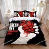 Nuovo Copripiumino Federa Set Biancheria da Letto Band Rock G-Greendays Adulto Ragazzo Ragazza Decorazione Camera da Letto Bambini Singolo Matrimoniale Taglia Grande