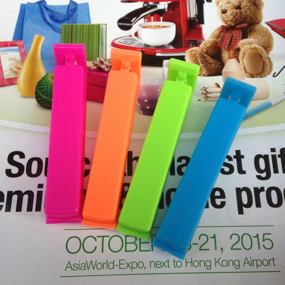 Food Bag Sealing Clamp Clips, Kitchen Snack Seal Storage Plastic Kitchen Accessories