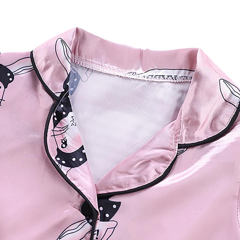 Haine de vară pentru bebeluși Copii Fete Băieți Pijamale Girafă Lenjerie de noapte 2BUC Bluză cu mânecă scurtă Set de bluze + Pantaloni de noapte