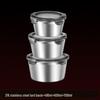 Xihe Food-Grade 316 Stainless Steel Sealed Lard Container Set