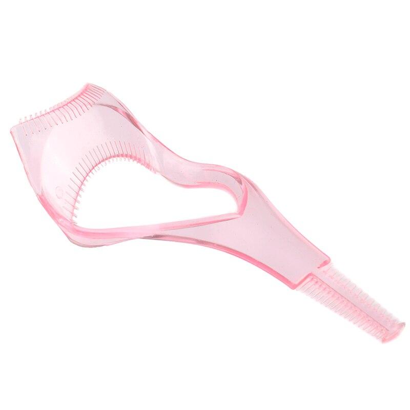 3 w 1 makijaż tusz do rzęs osłona tarczy lokówka aplikator grzebień przewodnik karta makijaż uroda narzędzie kosmetyczne narzędzia do rzęs