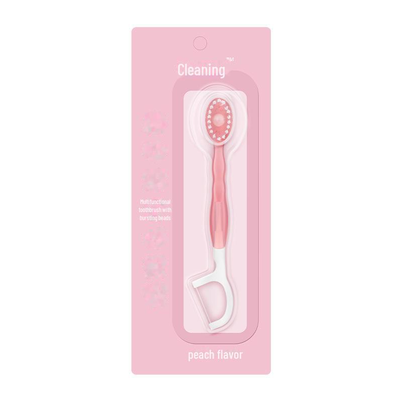Bursting Bead Mini Toothbrush - Fresh Breath Portable Adult Toothbrush
