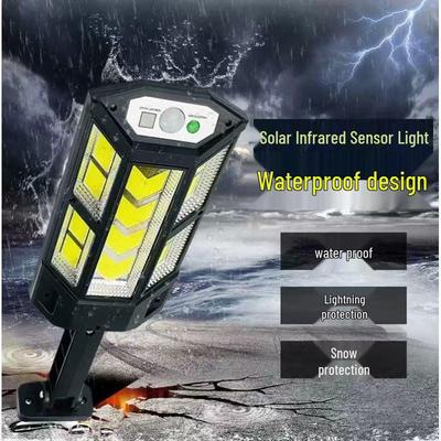 New Solar-Powered Outdoor Street Light with Remote-Controlled Motion Sensor