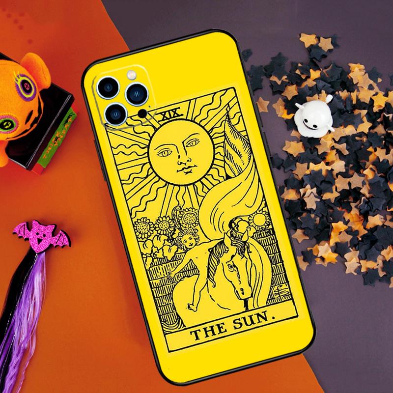 

The SUN Tarot card Bumper Case For iPhone 16 15 14 Pro Max 11 12 13 Pro Max Mini XR 16e 16 15 Plus Phone Cover iPhone 16Pro MAX