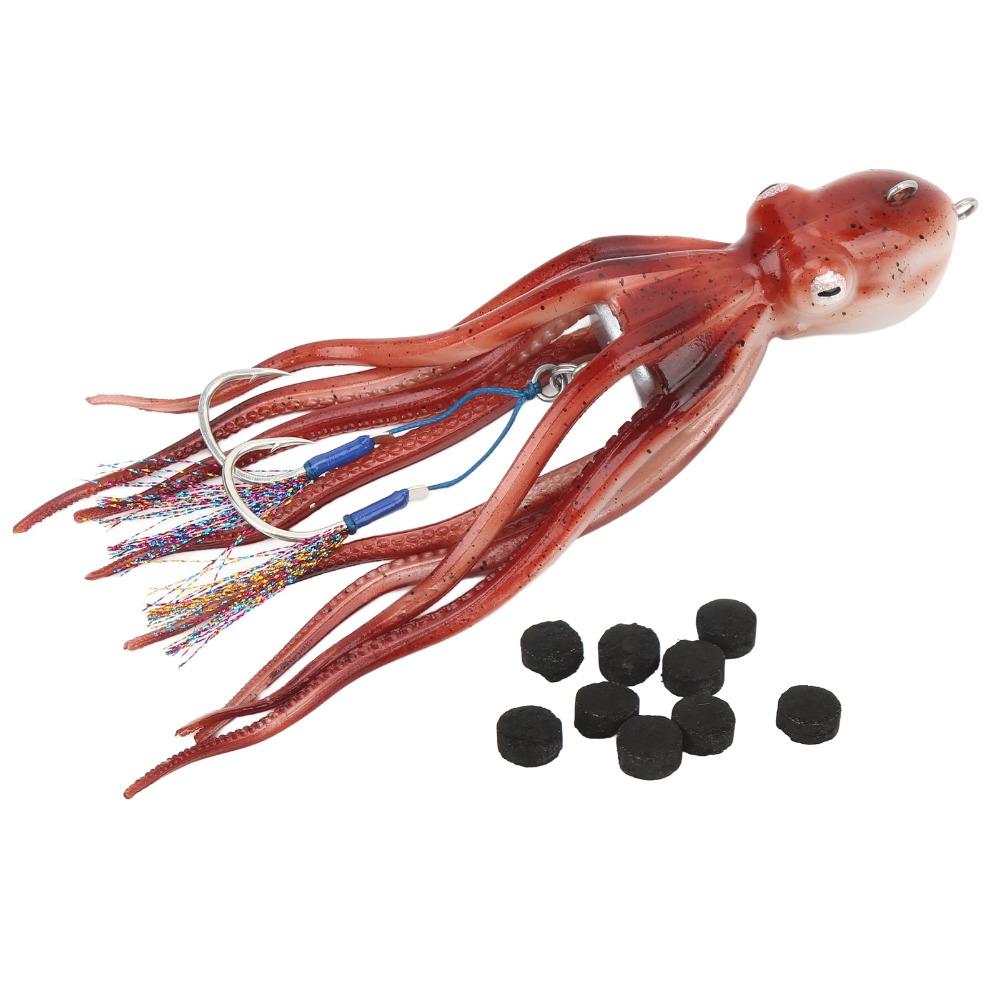 Soft Fishing Squid Bait TPE Fishing Octopus Lure Durable Squid Jig Bait  Saltwater Ocean Fishing