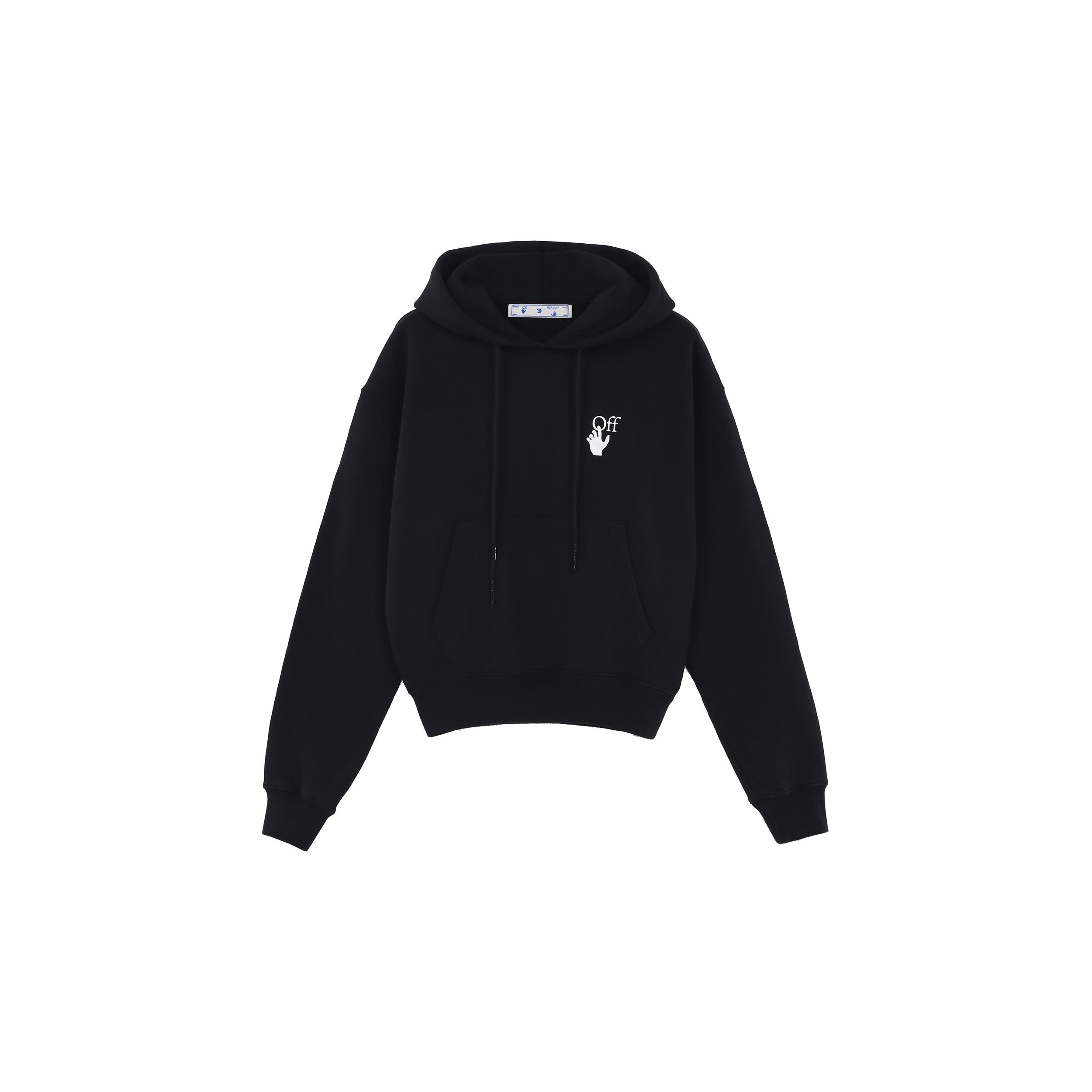 Off-White FW21 Толстовка с принтом «Стрелка» Свободного кроя Мужские топы Черный — фото 2