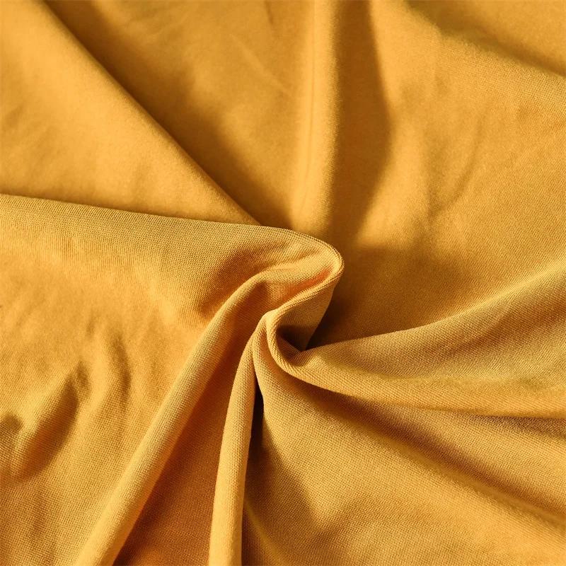 Elastic Wing Chair Cover Stretch Spandex Wingback Sofa Slipcovers Solid Color Wing Armchair Covers with Seat Cushion Covers
