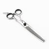 7-inch Napsun Black Pet Grooming Scissors Set: 4 Straight Shears, Fishbone Design, 3pcs 5pcs Options