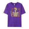 Vintage Halloween Skeleton Rock On Hand Skeleton Unisex Boys Street Wear T Shirt Camisetas De Hombre Man Tops Tees Graphic