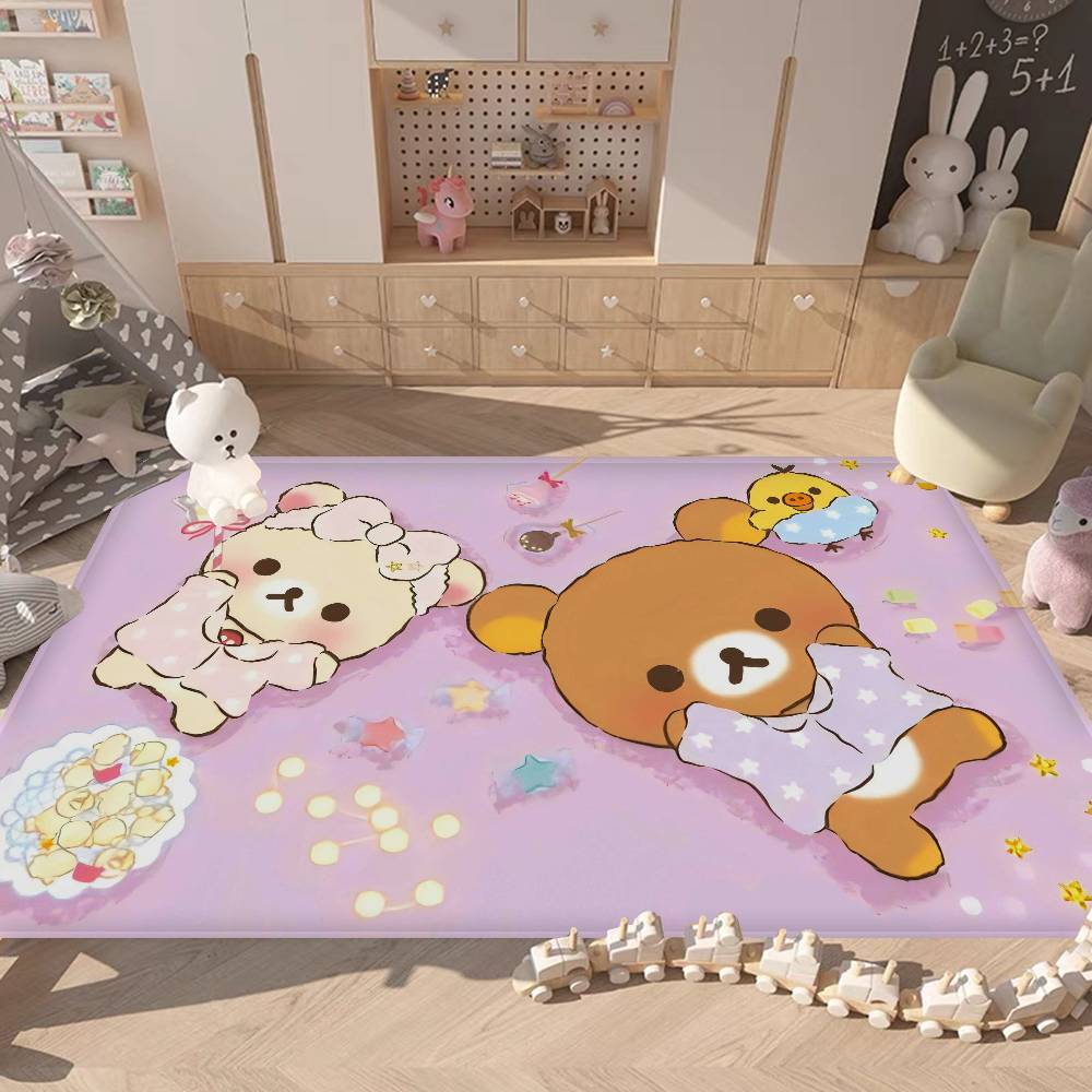 Classic Popular R-rilakkuma Cute Kitchen Mat Cheaper Anti-slip Modern Living Room Balcony Printed Modern Home Decor