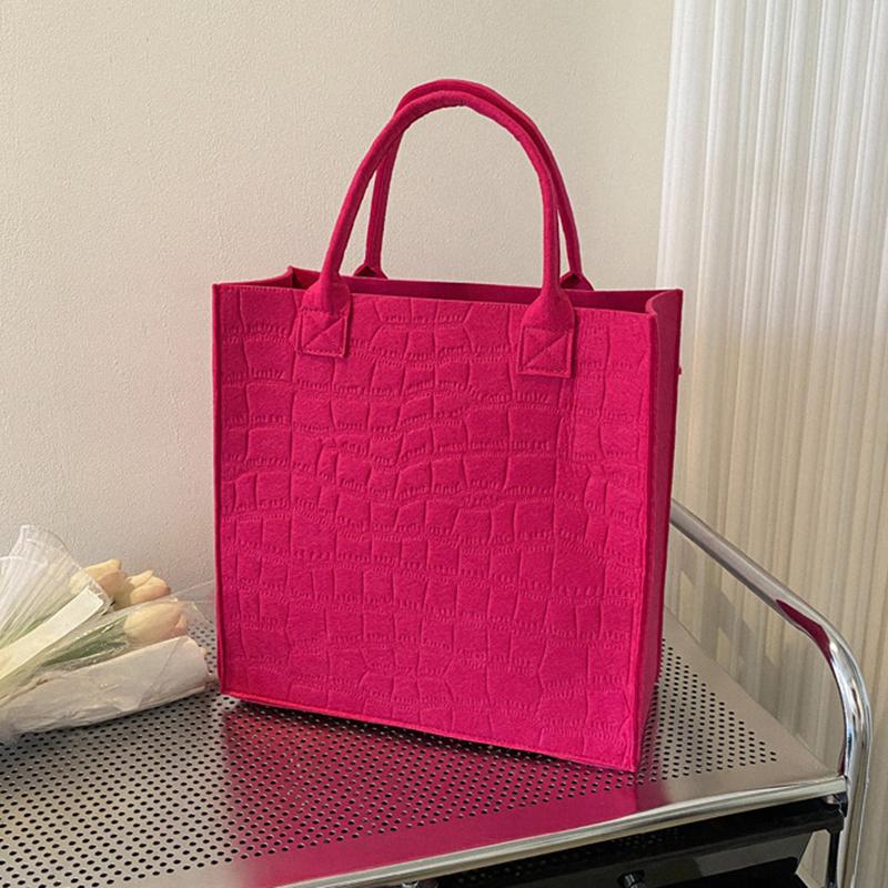 

Yogodlns крокодиловый узор с тиснением фетровая сумка-тоут с верхней ручкой для женщин большая вместительная сумка на плечо 31x12x31cm розы красного