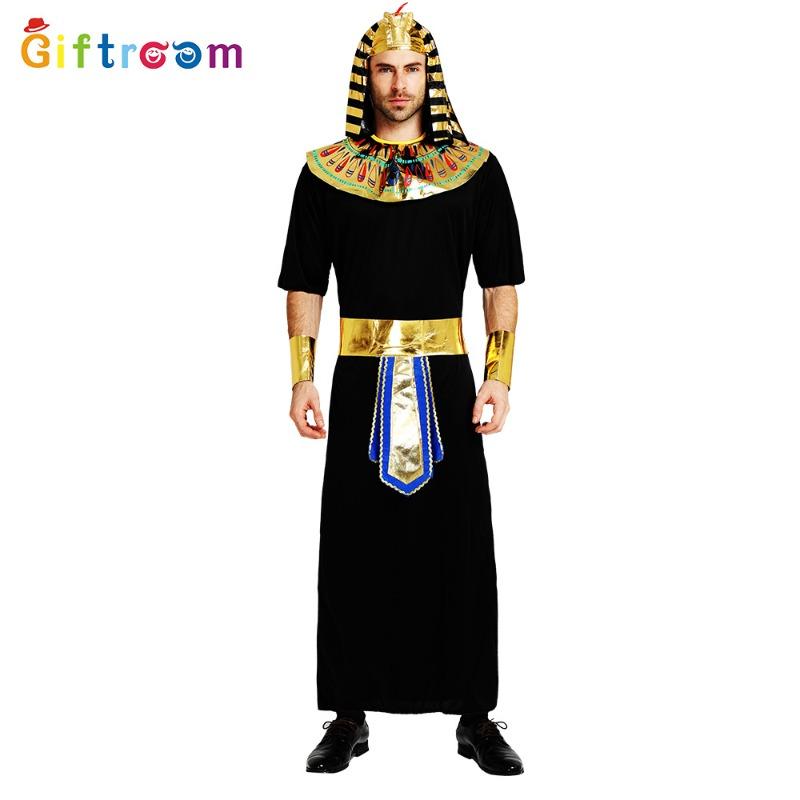 Halloween holiday party Cleopatra cosplay costume black priest rty costume