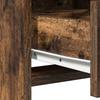 Makeup Table with Shelf Brown 78.5 x 41 x 135 cm Engineered Wood