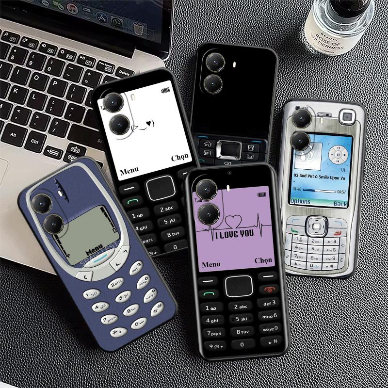 Funny Retro Callphone Soft Phone Case for Xiaomi Poco X5 X6 X7 X8 Pro Max X3 F7 F8 Ultra M8 M7 M6 M5 Redmi 15 15C 14C 13C 12C X4