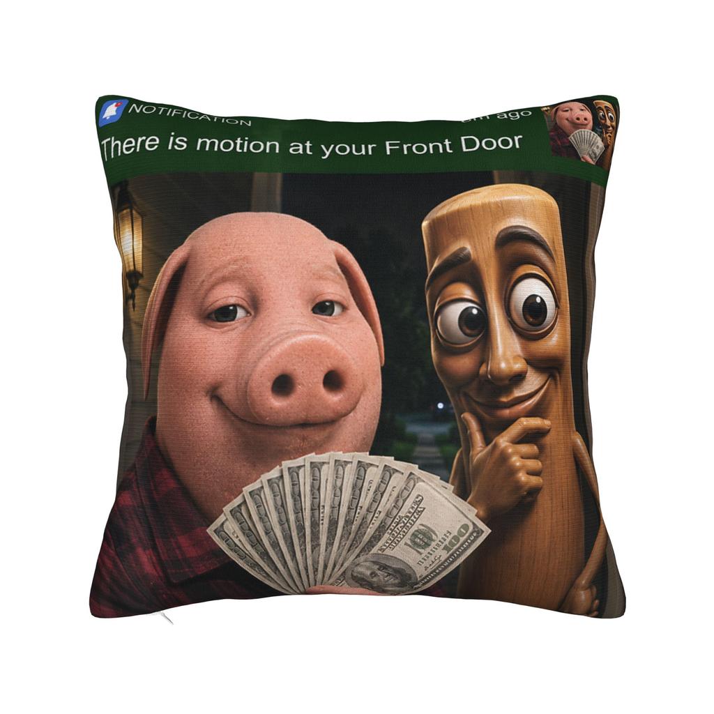 Pillow Cover USA 250 Anniversary Tung Sahur John Pork AI Baby 4th July Funny Pillow Case For Sofa Home Decoration Pillowcases