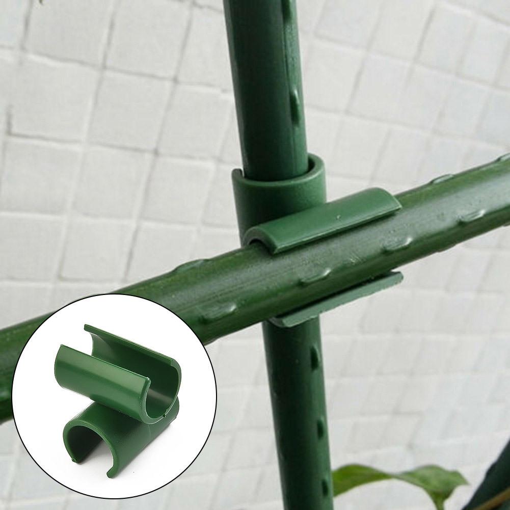 50 buc conector pentru spalier - 8 mm - pentru altoirea tijelor de grădină - metal durabil - potrivit pentru grădinărit interior și exterior