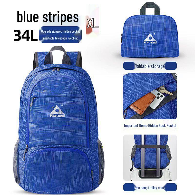 Lightweight Foldable Outdoor Backpack for Travel, Sports, Hiking, and Camping