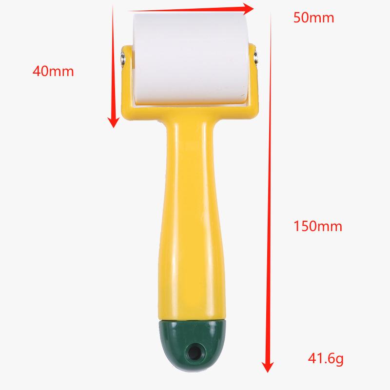 Multi-Size Wallpaper Seam Roller, Non-Slip Handle Wooden & Plastic Pressure Roller For Wallpaper Installation Wall Covering Smoothing Tool