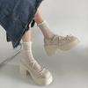 Fashion Womens Shoes Fashion Mary Jane Shoes Japanese Style Round Head Jk Skirt Shoe Platform High Heels Single Oes Cosplay Women Shoes