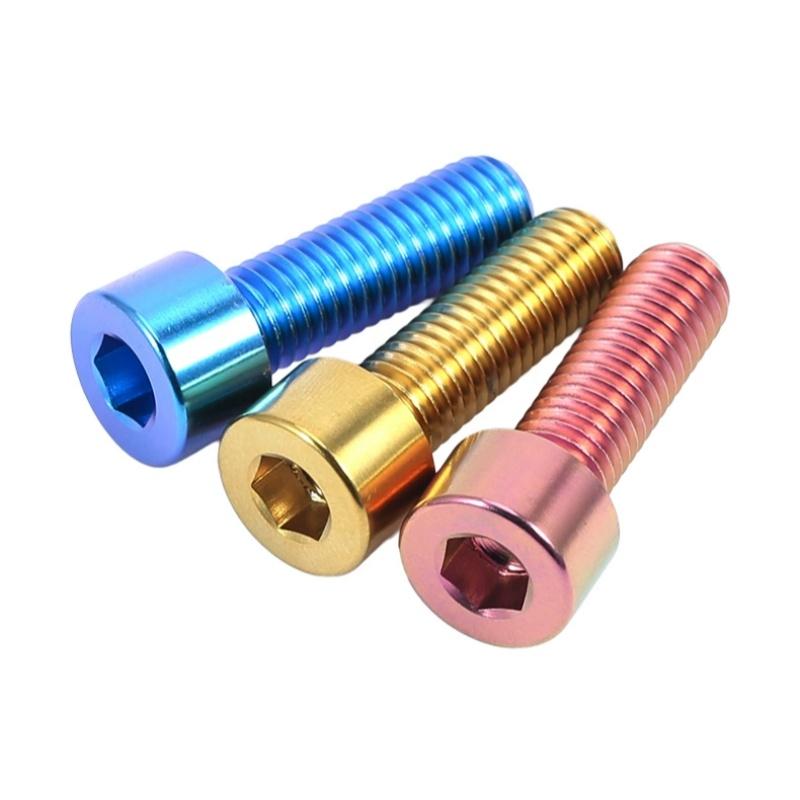 M5 M6 M8 Klasse 12.9 Kleurrijke Titaniumlegering Zeskantbout Fiets Motor Bout Fietsaccessoires
