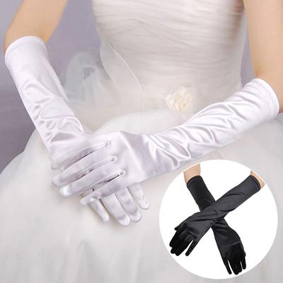 Women Wedding Accessories Bridal Gloves Gloves Satin Gloves Long Formal Dress Gloves Solid Color