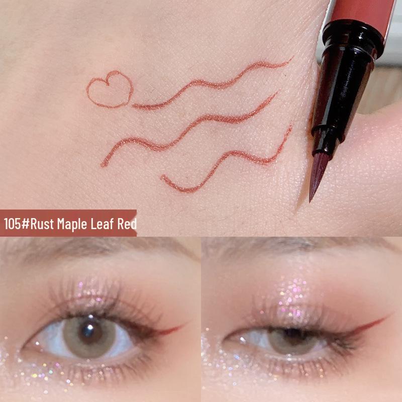Xixi Bright Eyes Colored Eyeliner: Fine, Long-lasting, Waterproof, Smudge-Proof, Quick-Drying, Beginner-Friendly Pearl Brightening.