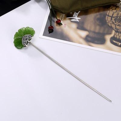 Original Design   Hair Jewelry For Women Hairpin Butterfly Chinese Style Retro Natural Hetian Jasper Hanfu Accessories