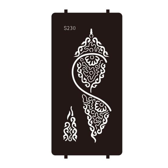 Yousheng Reusable Indian Henna Tattoo Stencils, Mehndi Hand Painting Templates, DIY Flower Pattern for Body Art, Festival Makeup