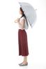 UV Light Long Light Blocks Medium Rain and Sun Fabric Back UV White Women's Parasol/rain Umbrella, Protection, Blocking, Umbrella, 99.9% Blocking,