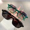New Half Frame Square Sunglasses Women For gentlemen Fashion Vintage Trendy Sun Glasses Punk Luxury  Designer Sexy Ladies Shades