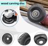 4 Inch Round Wood Angle Grinding Wheel Abrasive Disc Angle Grinder Carbide Coating 22mm Bore Shaping Sanding Carving Rotary Tool