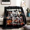 Terrifier Theme Blanket Suitable For The Sofa Camping And Travel Made Of Soft Flannel Material An Ideal Gift For Occasions Such As Birthday