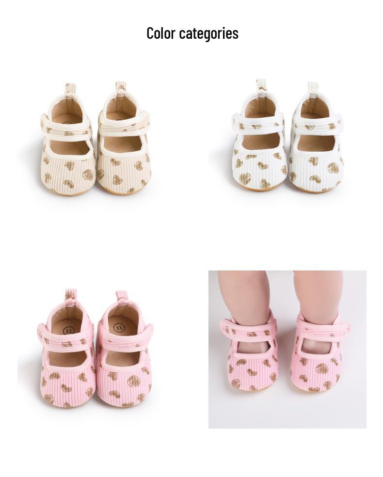 Jia Hong Baby Girl Princess Soft Sole Shoes for 0-1 Year Olds