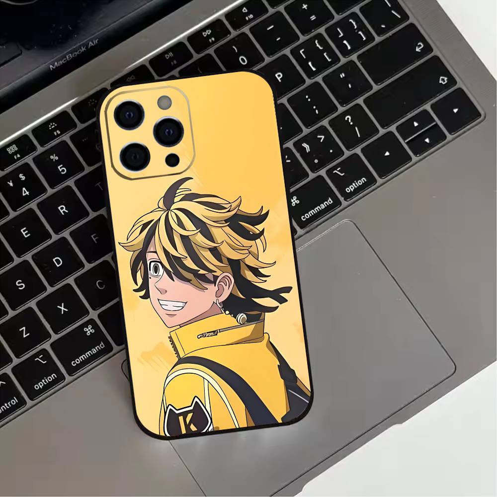 K-Kazutora Hanemiya Phone Case For iPhone 17,16,15,14,13,12,11 Plus,Pro Max,XS,Soft Silicone Black Cover iPhone16plus