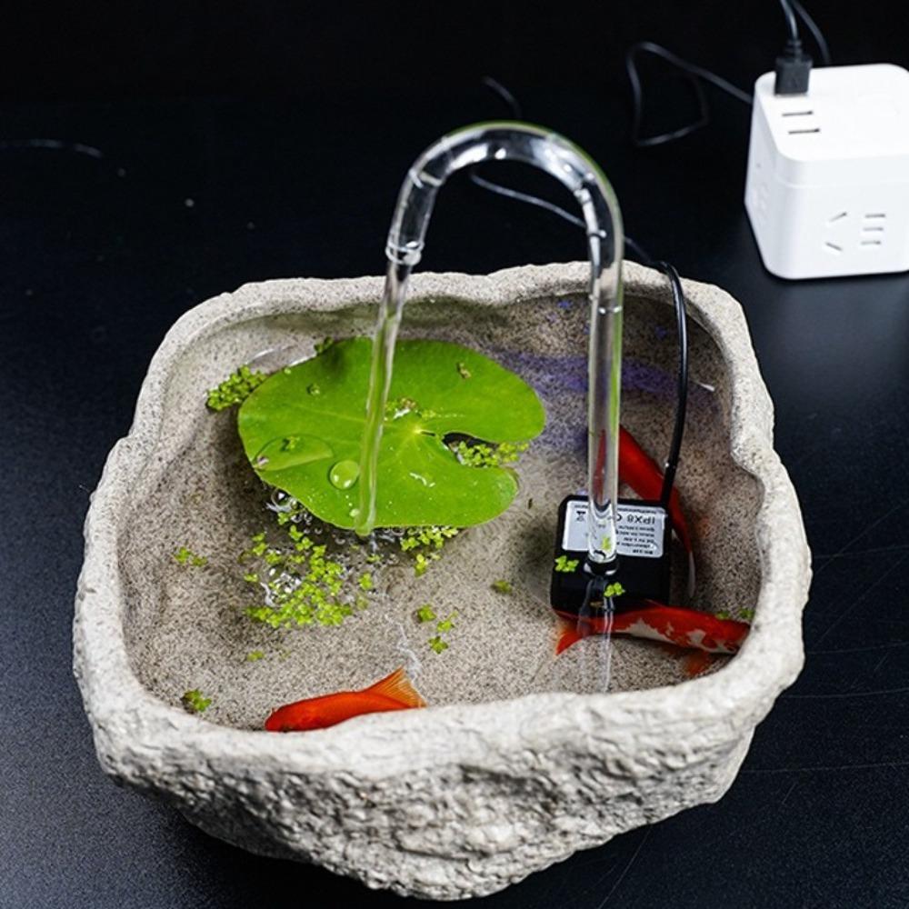 Leise Tauchpumpe Mini-Aquarium Belüfter Effiziente Umwälzpumpe Fischteich
