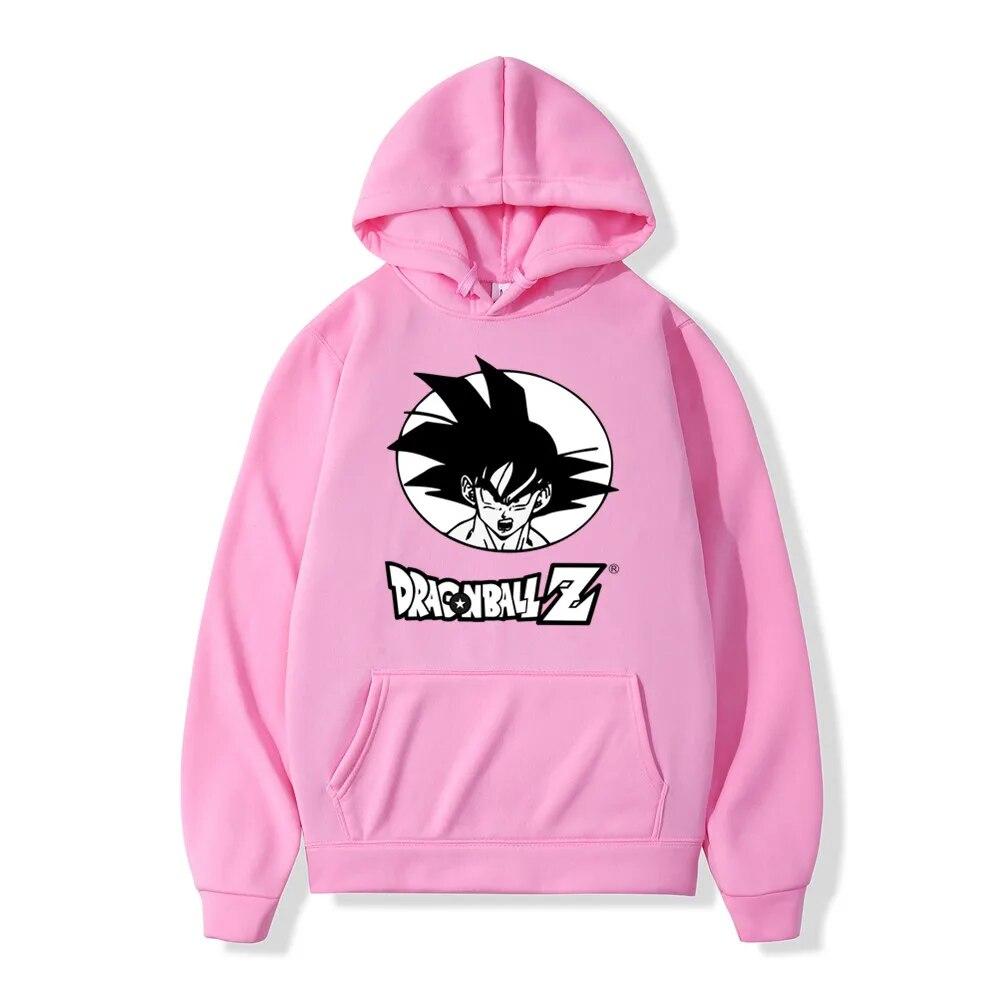 Pink Pullover Dragonball Japanese Anime Hoodie Unisex Women Dragon