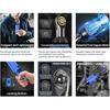 30FT-LBS Torque Cordless Electric Wrench Set Rechargeable 3/8'' 90° Ratchet Angle Wrench Car Bicycle Repairing Power Tool