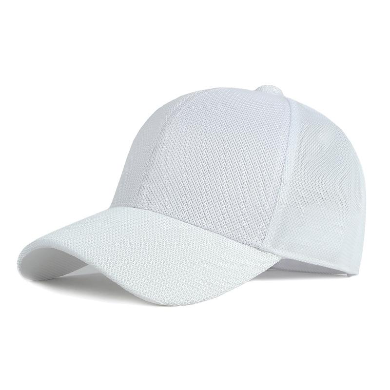 Summer Baseball Caps for Men Women Solid Hollow-out Hat Casual Outdoor Breathable Mesh Cap Travel Trucker Caps Adjustable Visor