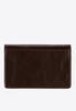 Porte-cartes de visite en cuir pour homme Wittchen, Horizontal, Marron foncé, Cuir naturel