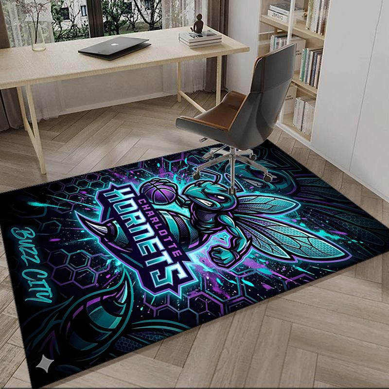 Space Hornets Logo  Carpet, Kitchen Rugs, Yoga Mat, Non-Slip Mats, Rug for Bathroom, Living Room Bedroom, Camping Rugs Christmas Gift