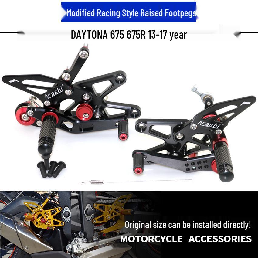 

Racing Style Raised Footpeg Assembly for Triumph DAYTONA 675/675R 13-17 Gold